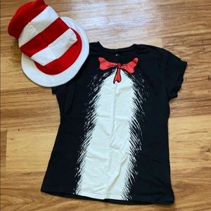 Cat and the Hat shirt and hat set